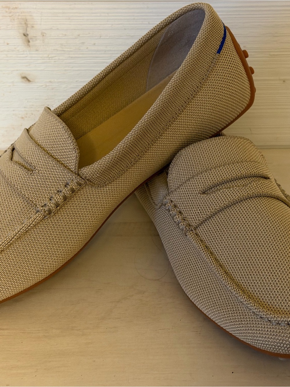 Rothy's The Driving Loafer Men’s Size 10.5 Barley Comfort Preppy NEW